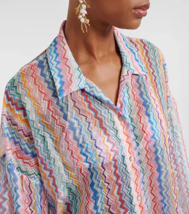 Missoni Zigzag sheer oversized shirt | Thumbnail 6
