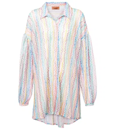 Missoni Zigzag sheer oversized shirt | Thumbnail 1