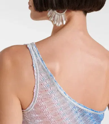Missoni Wave cropped one-shoulder top | Thumbnail 5