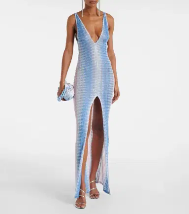 Missoni Zigzag ombré lamé maxi dress | Thumbnail 2 Missoni Zigzag ombré lamé maxi dress | Thumbnail 2