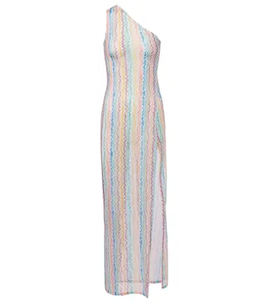 Missoni Zigzag sheer one-shoulder maxi dress | Thumbnail 1