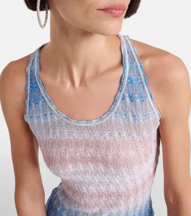 Missoni Zigzag ombré lamé minidress | Thumbnail 4