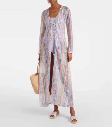 Missoni Zigzag semi-sheer beach cover-up | Thumbnail 3 Missoni Zigzag semi-sheer beach cover-up | Thumbnail 3