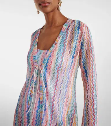 Missoni Zigzag semi-sheer beach cover-up | Thumbnail 4 Missoni Zigzag semi-sheer beach cover-up | Thumbnail 4