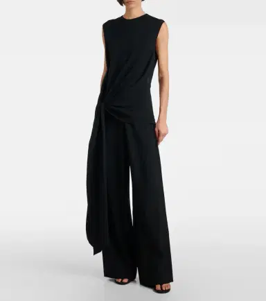 Alaïa Alaïa Tie gathered jersey jumpsuit | Thumbnail 5