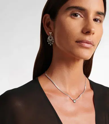 Kamyen Heart 18kt white gold choker with diamonds | Thumbnail 3