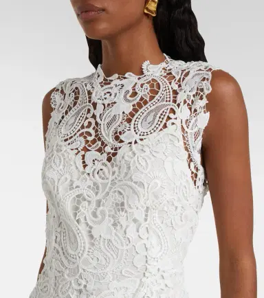 Monique Lhuillier Lace midi dress | Thumbnail 2