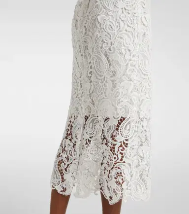 Monique Lhuillier Lace midi dress | Thumbnail 5