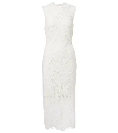 Monique Lhuillier Lace midi dress | Thumbnail 1