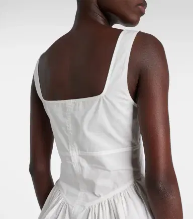 Proenza Schouler White Label Bader cotton-blend poplin top | Thumbnail 2