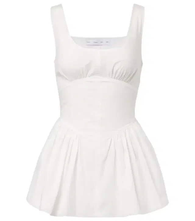 Proenza Schouler White Label Bader cotton-blend poplin top