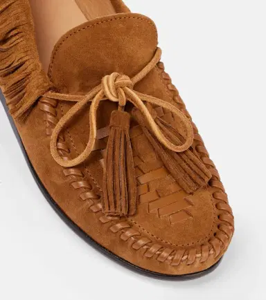 Isabel Marant Fitza fringed suede loafers | Thumbnail 4 Isabel Marant Fitza fringed suede loafers | Thumbnail 4