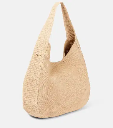 Stella McCartney Logo embroidered raffia tote bag | Thumbnail 5