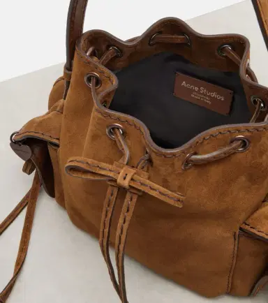 Acne Studios Multipocket Mini suede bucket bag | Thumbnail 4 Acne Studios Multipocket Mini suede bucket bag | Thumbnail 4