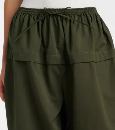 Alaia Alaïa Peplum cotton tapered pants | Thumbnail 2