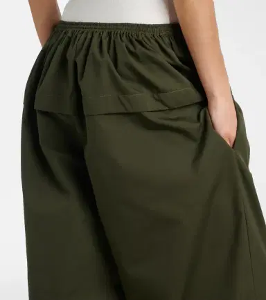 Alaia Alaïa Peplum cotton tapered pants | Thumbnail 3