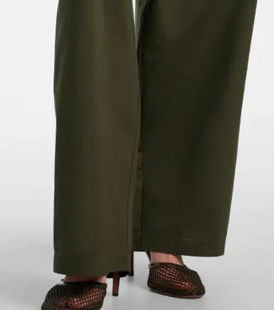 Alaia Alaïa Peplum cotton tapered pants | Thumbnail 4