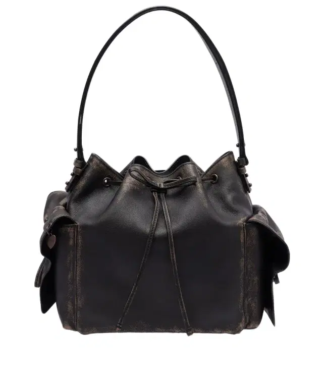 Leather shoulder bag