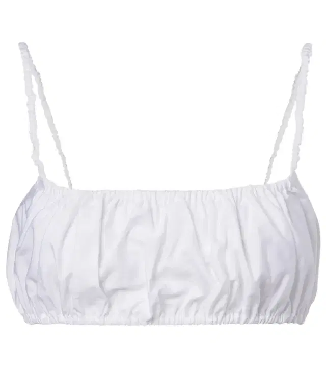 Alaia Alaïa Ruched cotton bra top