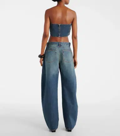 Alaïa Alaïa High-rise barrel-leg jeans | Thumbnail 6 Alaïa Alaïa High-rise barrel-leg jeans | Thumbnail 6