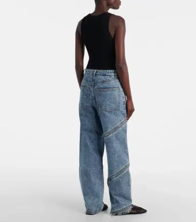 Alaïa Alaïa Spiral high-rise wide-leg jeans | Thumbnail 5 Alaïa Alaïa Spiral high-rise wide-leg jeans | Thumbnail 5