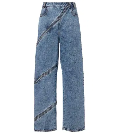 Alaïa Alaïa Spiral high-rise wide-leg jeans | Thumbnail 1 Alaïa Alaïa Spiral high-rise wide-leg jeans | Thumbnail 1