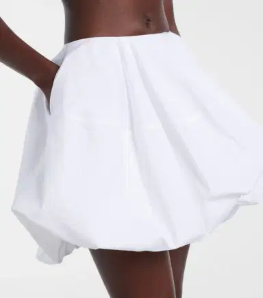 Alaïa Alaïa Cotton poplin miniskirt | Thumbnail 4