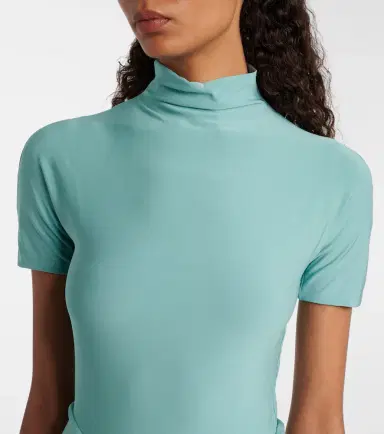 Alaïa Alaïa Ruched jersey maxi dress | Thumbnail 3 Alaïa Alaïa Ruched jersey maxi dress | Thumbnail 3