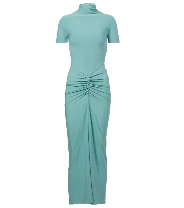 Alaia Alaïa Ruched jersey maxi dress
