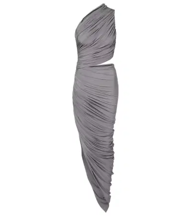 Alaïa Alaïa Asymmetric ruched jersey maxi dress | Thumbnail 1