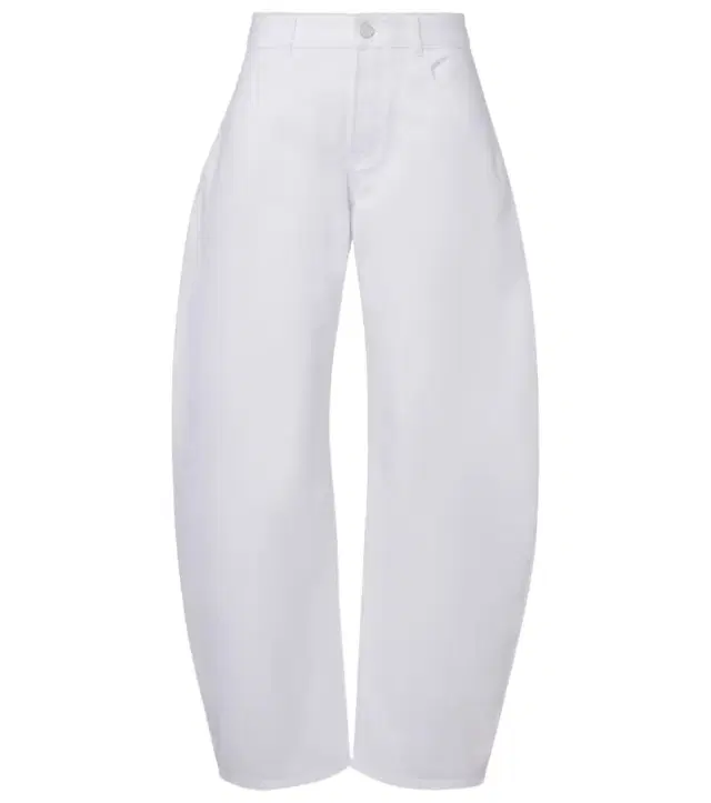 Alaia Alaïa Mid-rise barrel-leg jeans