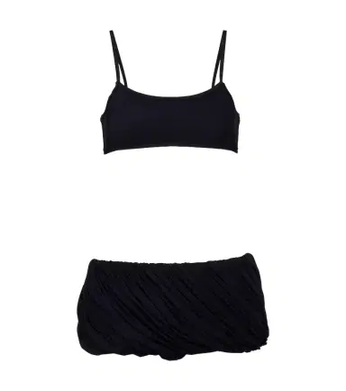 Alaïa Alaïa Pleated low-rise bikini | Thumbnail 1 Alaïa Alaïa Pleated low-rise bikini | Thumbnail 1