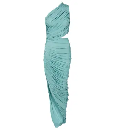 Alaïa Alaïa Asymmetric ruched jersey maxi dress | Thumbnail 1