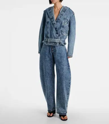 Alaïa Alaïa Belted hooded denim jacket | Thumbnail 5 Alaïa Alaïa Belted hooded denim jacket | Thumbnail 5