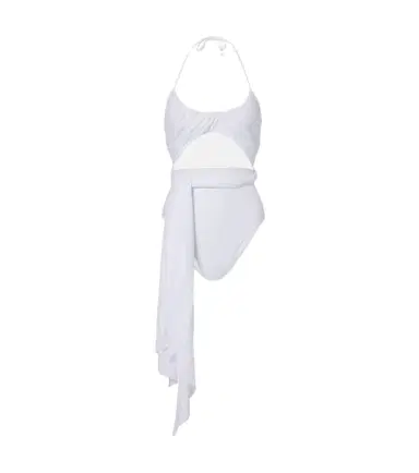 Alaïa Alaïa Draped halterneck swimsuit | Thumbnail 1