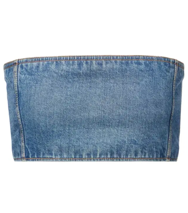 Alaia Alaïa Denim crop top