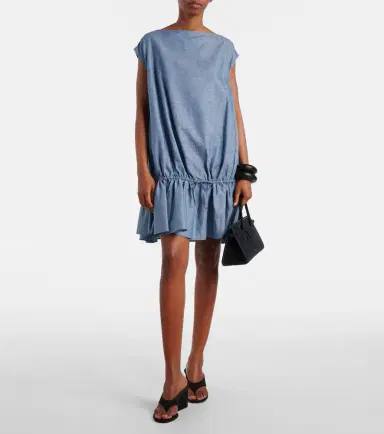 Alaïa Alaïa Chambray minidress | Thumbnail 2