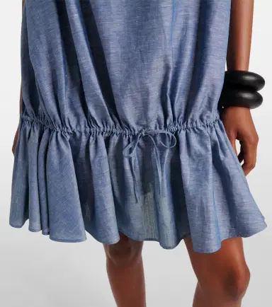 Alaïa Alaïa Chambray minidress | Thumbnail 4