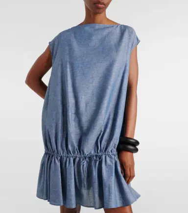 Alaïa Alaïa Chambray minidress | Thumbnail 6