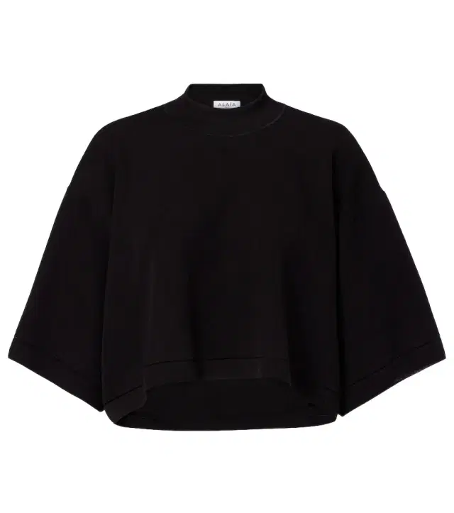 Alaia Alaïa Cropped cotton-blend T-shirt