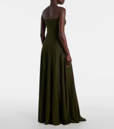 Alaïa Alaïa Linen-blend bustier dress | Thumbnail 2