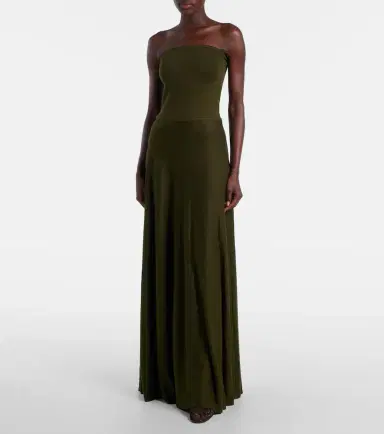 Alaïa Alaïa Linen-blend bustier dress | Thumbnail 5