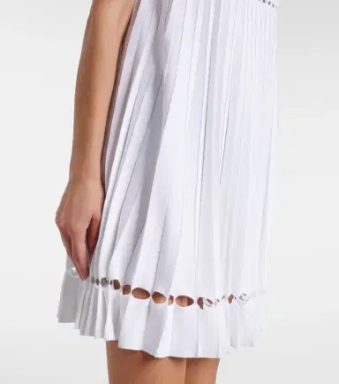Alaïa Alaïa Plissé pointelle minidress | Thumbnail 4