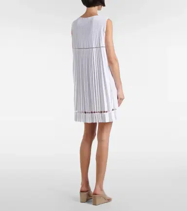 Alaïa Alaïa Plissé pointelle minidress | Thumbnail 5