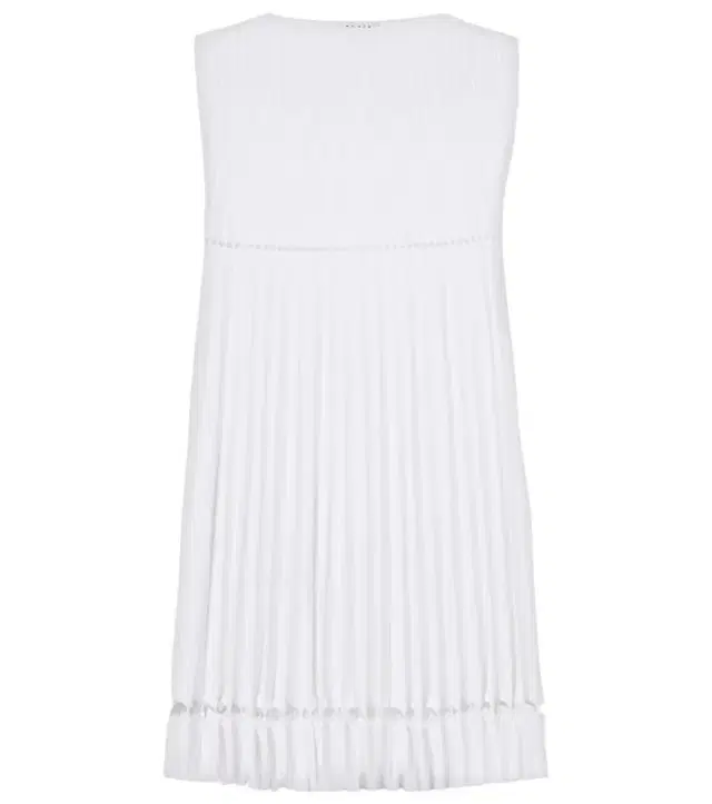 Alaïa Plissé pointelle minidress