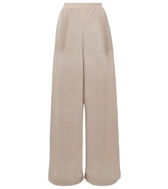 Alaia Alaïa Linen and silk wide-leg pants