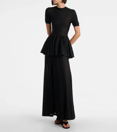 Alaïa Alaïa Peplum virgin wool top | Thumbnail 2 Alaïa Alaïa Peplum virgin wool top | Thumbnail 2