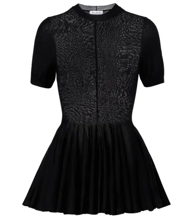 Alaïa Peplum virgin wool top