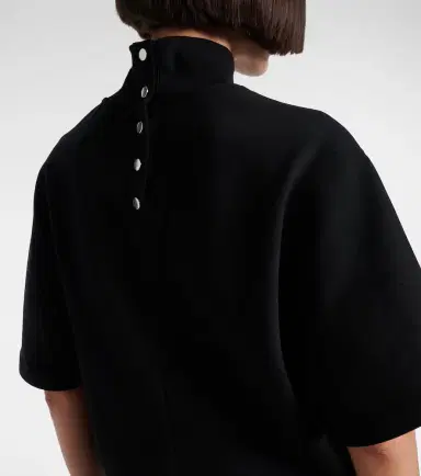 Alaïa Alaïa High-neck cotton jersey T-shirt | Thumbnail 2