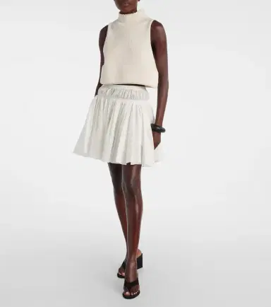 Alaïa Alaïa Cropped cotton-blend top | Thumbnail 2